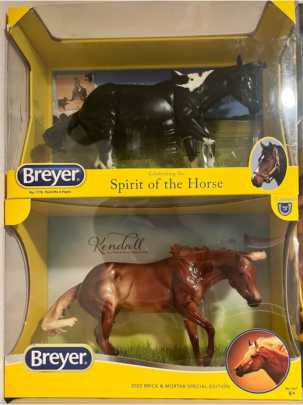 Breyer Paint Me A Pepto and Kendall  Set